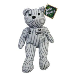 Derek Jeter #2 Bamm Beano's NY Yankees 1998 World Series Pinstripes plush stuffe